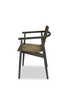 Serate Armchair oak dark brown oil by says who