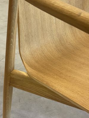 Serate Armchair oak wood light oil by says who