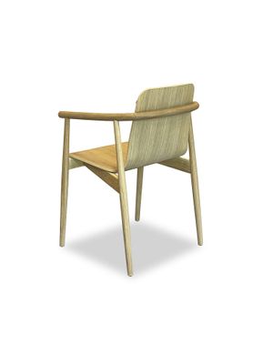 Serate Armchair oak wood light oil by says who