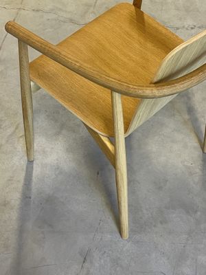 Serate Armchair oak wood light oil by says who