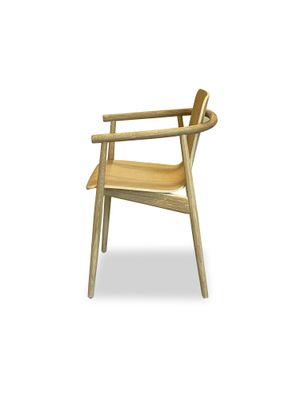 Serate Armchair oak wood light oil by says who