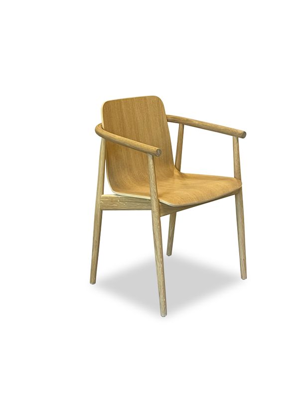 Serate Armchair oak wood light oil by says who