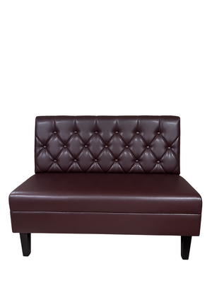 Bilbao soffa brun/vinröd (120cm)