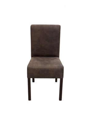 Almeria Stol Slim mörkbrunt vintagetyg