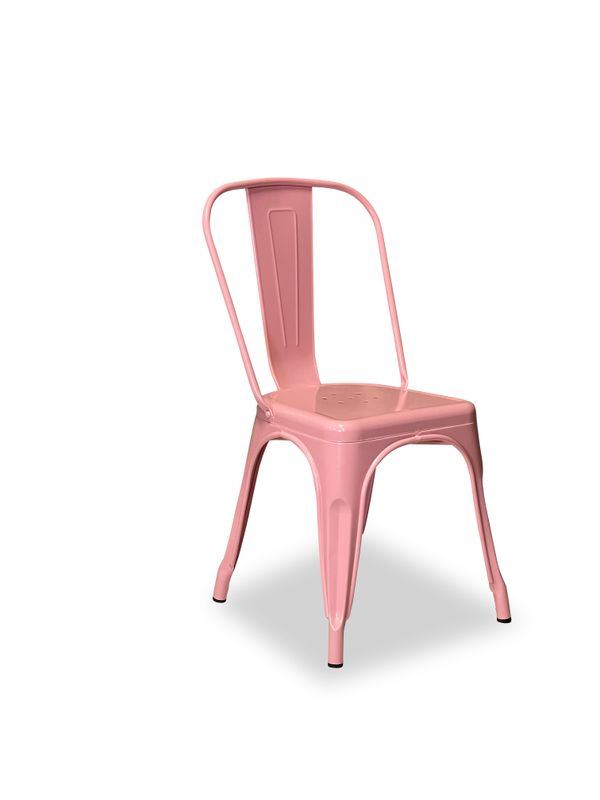 Plåtstol Paris Rosa