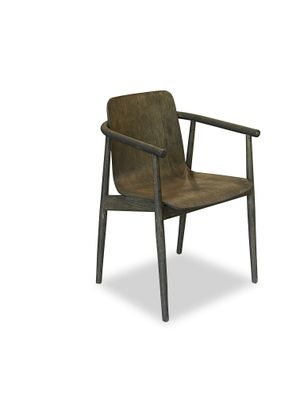 Serate Armchair oak dark brown oil by says who