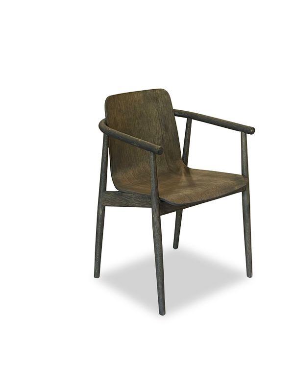 Serate Armchair oak dark brown oil by says who