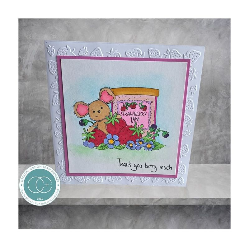 Clear Stamps - Strawberry Tea - So Sweet