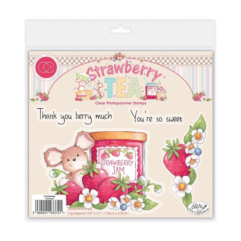 Clear Stamps - Strawberry Tea - So Sweet