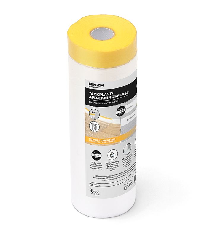 Maskeringstejp med Täckplast Platinum Anza 17m x 260cm
