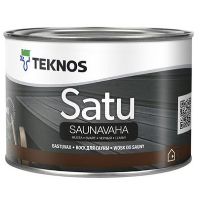 Satu Bastuvax Svart 0,45L Teknos