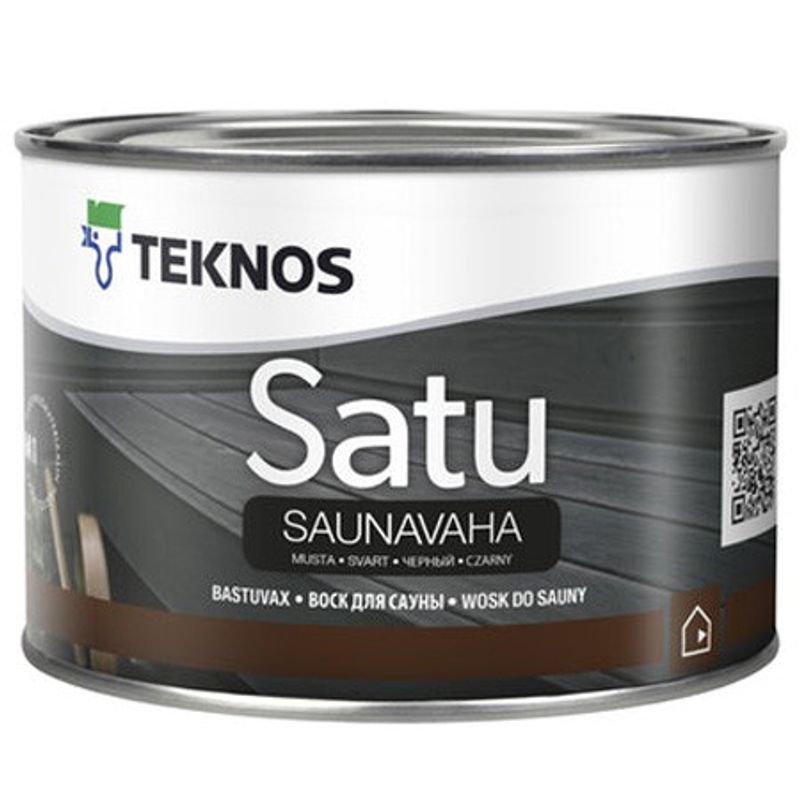 Satu Bastuvax Svart 0,45L Teknos
