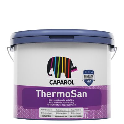 Självrengörande Putsfasadfärg Caparol Thermosan (10L Kulör)