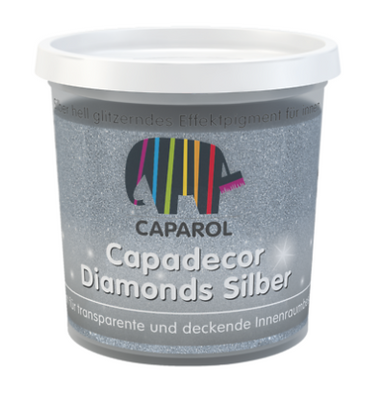 Glitterpigment Diamonds Silver / Guld Capadecor  Caparol 75G