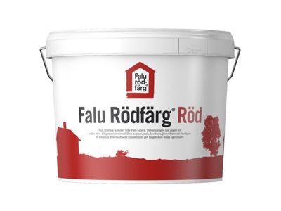 Falu Rödfärg Träfasad Grön