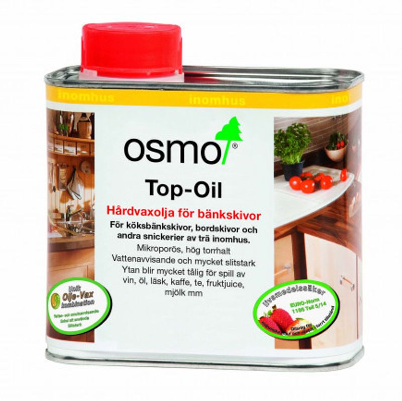 Hårdvaxolja Top-Oil för bänkskivor Osmo