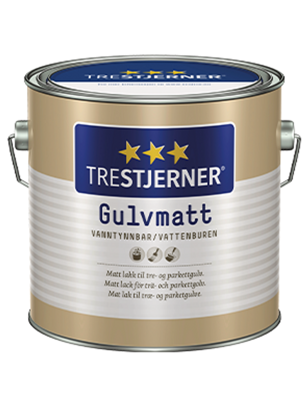 Golvmatt TreStjerner