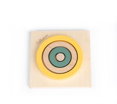Round puzzle mustard