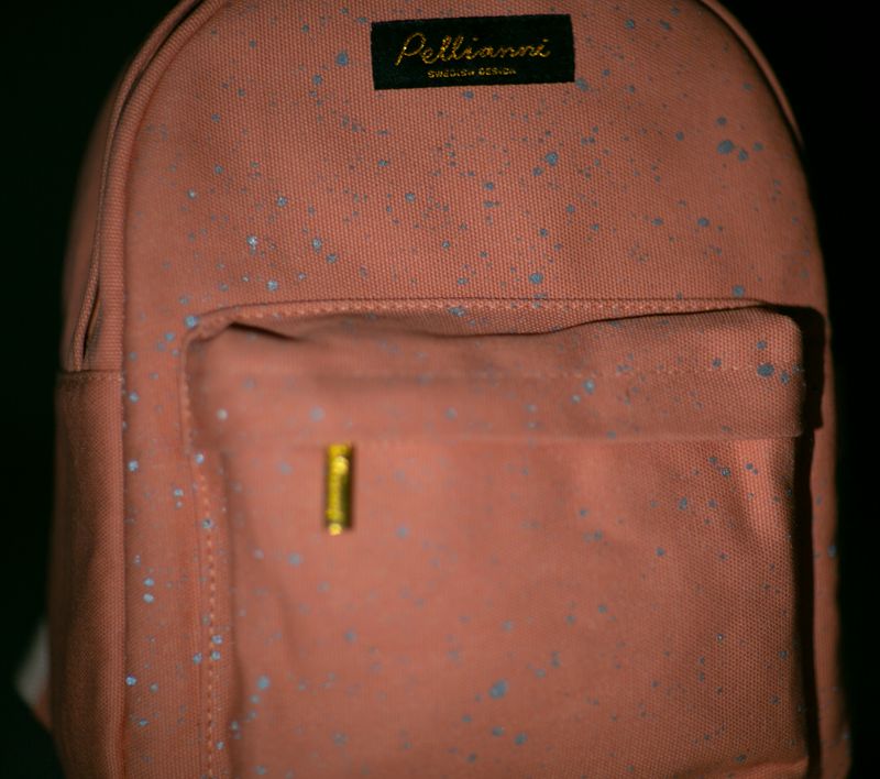 Backpack spotted peach