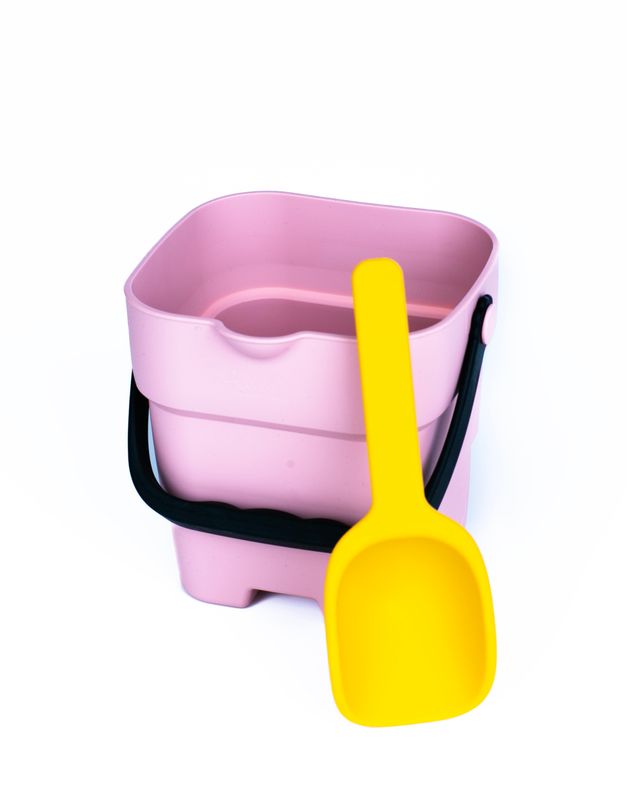 Silicone collapsible bucket Pinkish