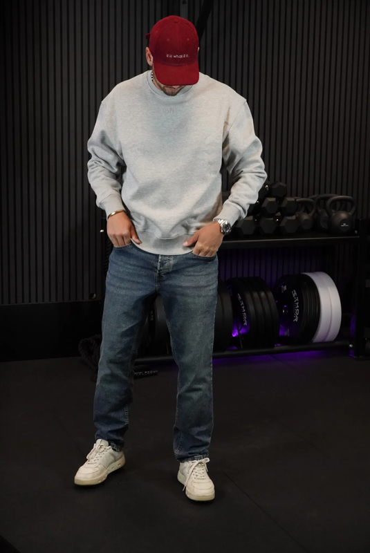 LWN GREY OVERSIZE SWEATSHIRT