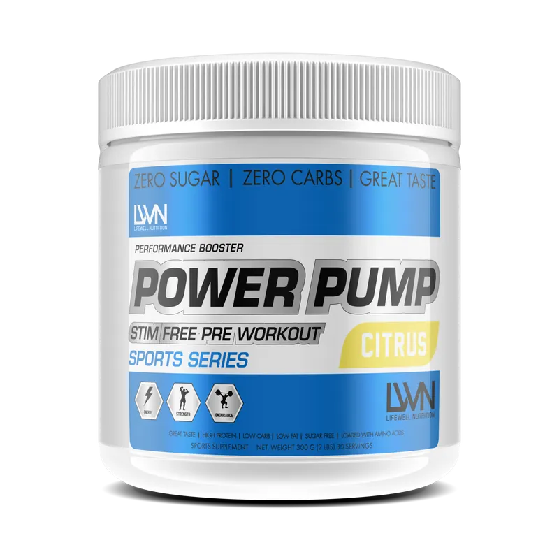 LWN POWER PUMP citron/persika 300g