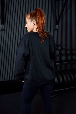 LWN BLACK WOMAN OVERSIZE SWEATSHIRT