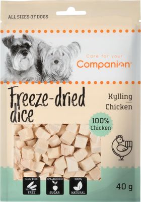 Companion Freeze-dried Dice - kyckling 40g x12