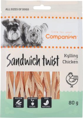 Companion chicken sandiwch twist 80g x18