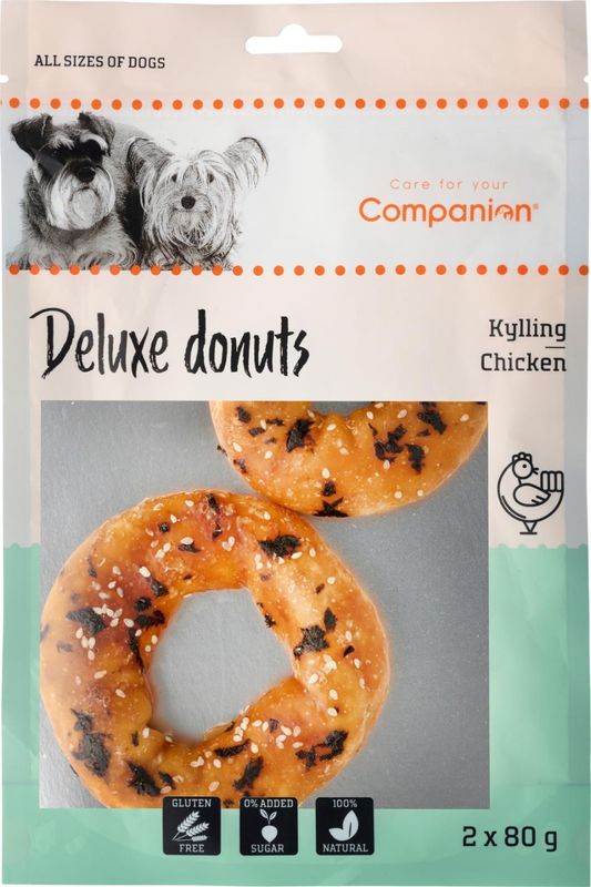 Companion Delux Chicken Donuts 80g x12