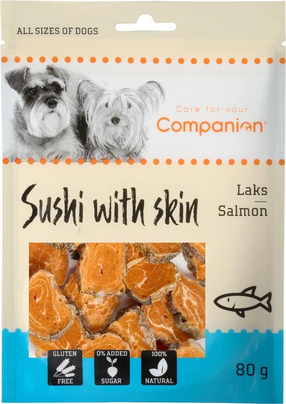 Companion Skin Wrapped Sushi - lax 100g x18