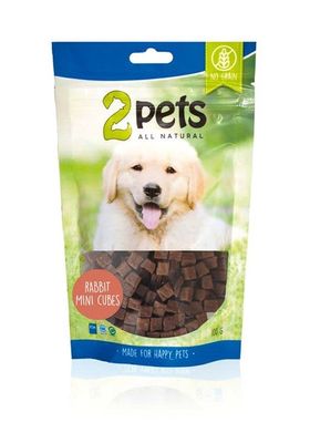 2pets Dogsnack Rabbit MiniCubes, 100 g x6