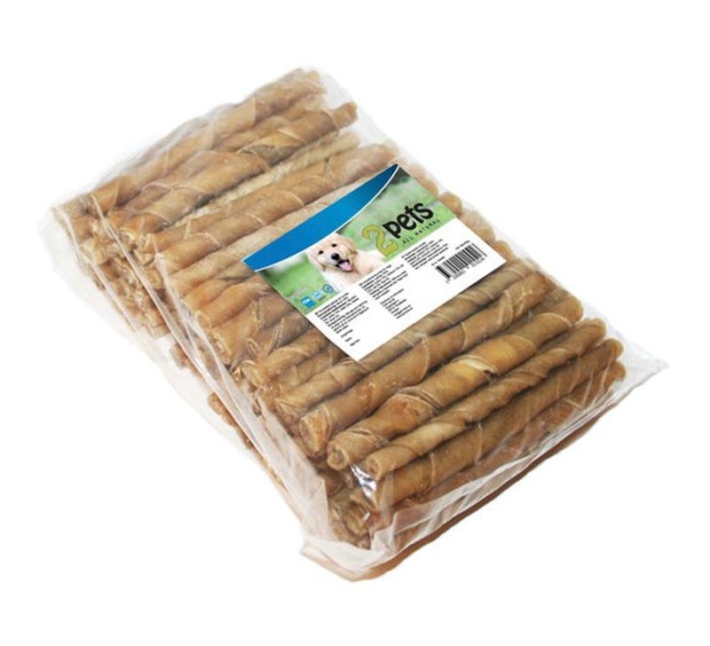 2pets Tuggpinne vriden 12 cm/ 5-6 mm, 100-pack x5