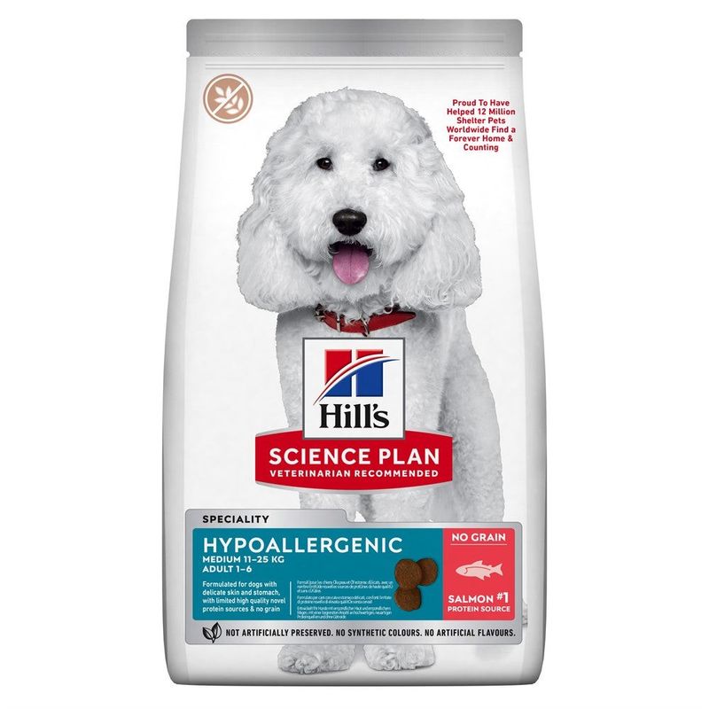 Hill's Canine Adult Hypoallergenic Medium Salmon 12kg