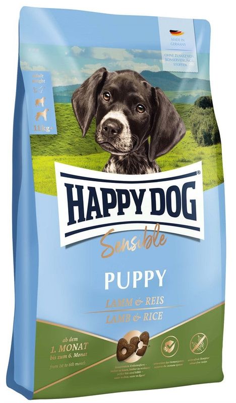 HappyDog Sens. Puppy Lamb & Rice 4 kg