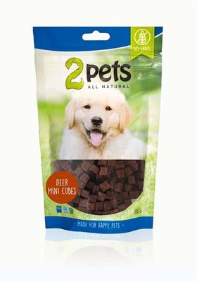 2pets Dogsnack Deer MiniCubes, 100 g x6