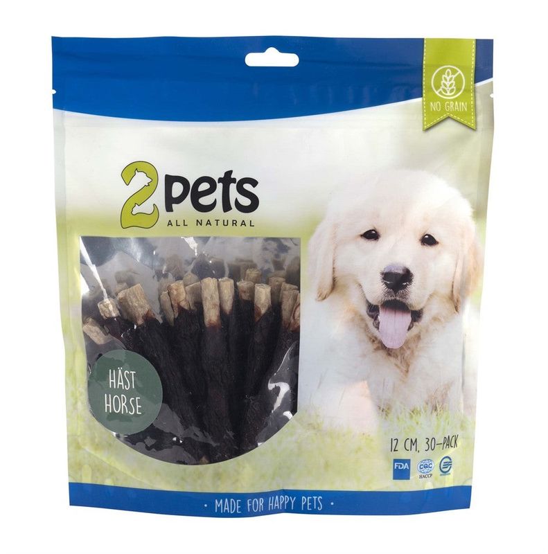 2pets Tuggpinne mald, häst, 12cm, 30-pack, 400g x10