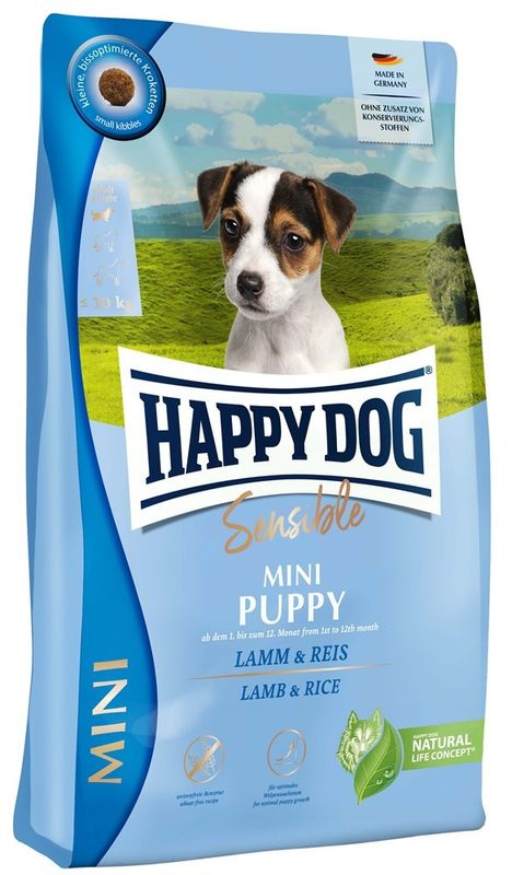 HappyDog Sens. Mini Puppy, L&R,  4 kg