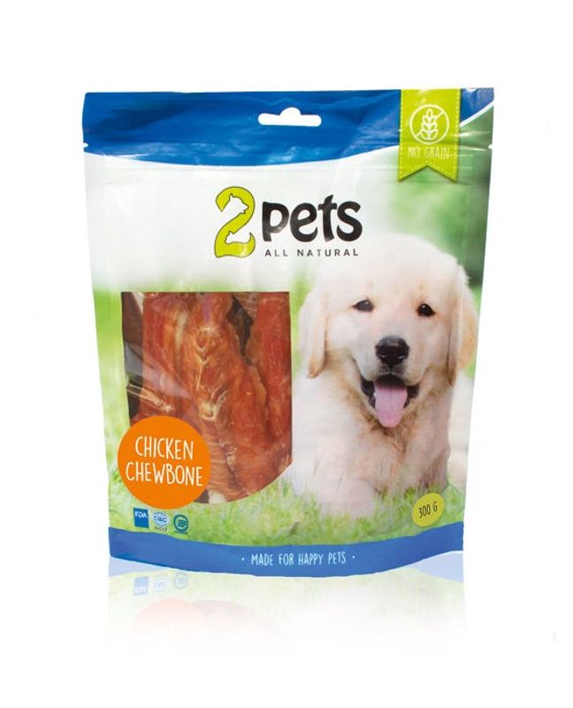 2pets Dogsnack Chicken Chewbone, 300 g x5