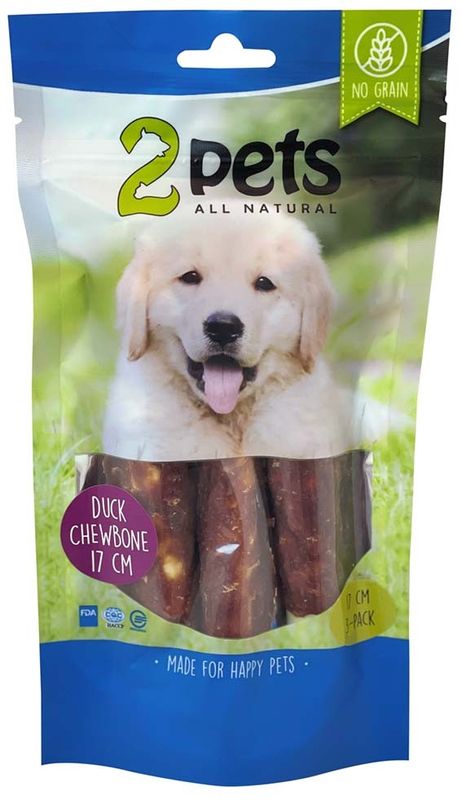 2pets Tuggrulle m ankfilé 17cm 3-pack, 140g x6