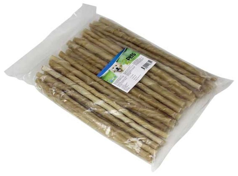 2pets Tuggpinne vriden 24 cm/ 7-8 mm, 50-pack x5