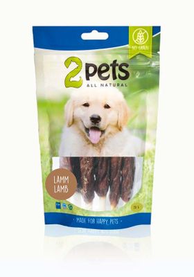 2pets Tuggpinne m lamm 12cm 6-pack, 70g x10