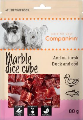 Companion marble dice cube - anka & torsk 80g x18