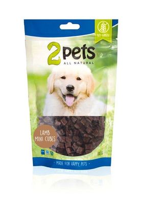 2pets Dogsnack Lamb MiniCubes, 100g x6