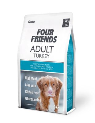 Fourfriends Dog Adult Turkey 3 kg