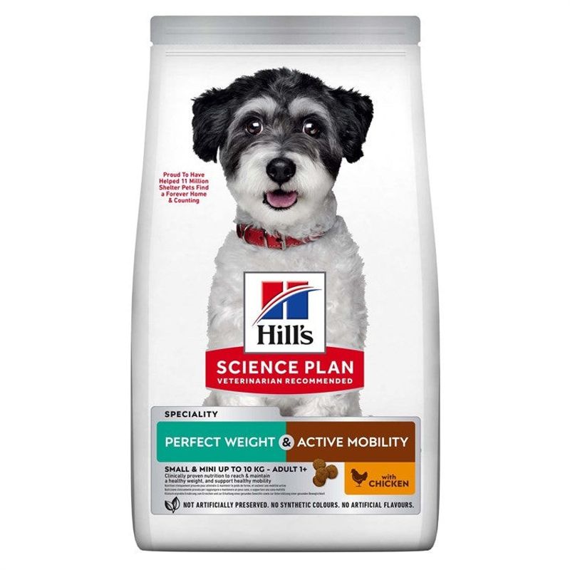 Hill's Canine Adult Perfect Weight & Active Mob. S&M Chicken 6kg