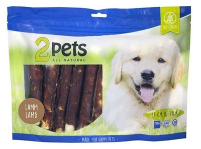 2pets Tuggrulle m lamm 17cm 18-pack XL, 840g x6