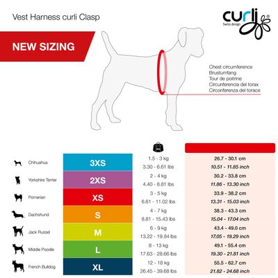 Curli Vest Clasp Cord hundesele