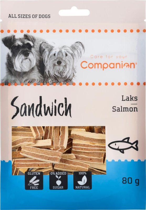 Companion salmon sandwich 80g x18