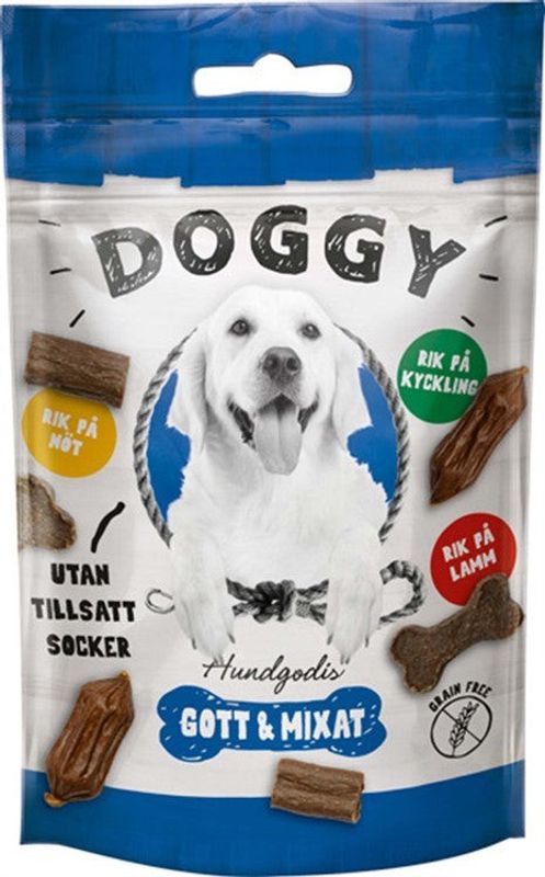 Doggy Hundgodis Gott och Mixat 60 g